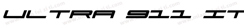 Ultra 911 Italic字体转换